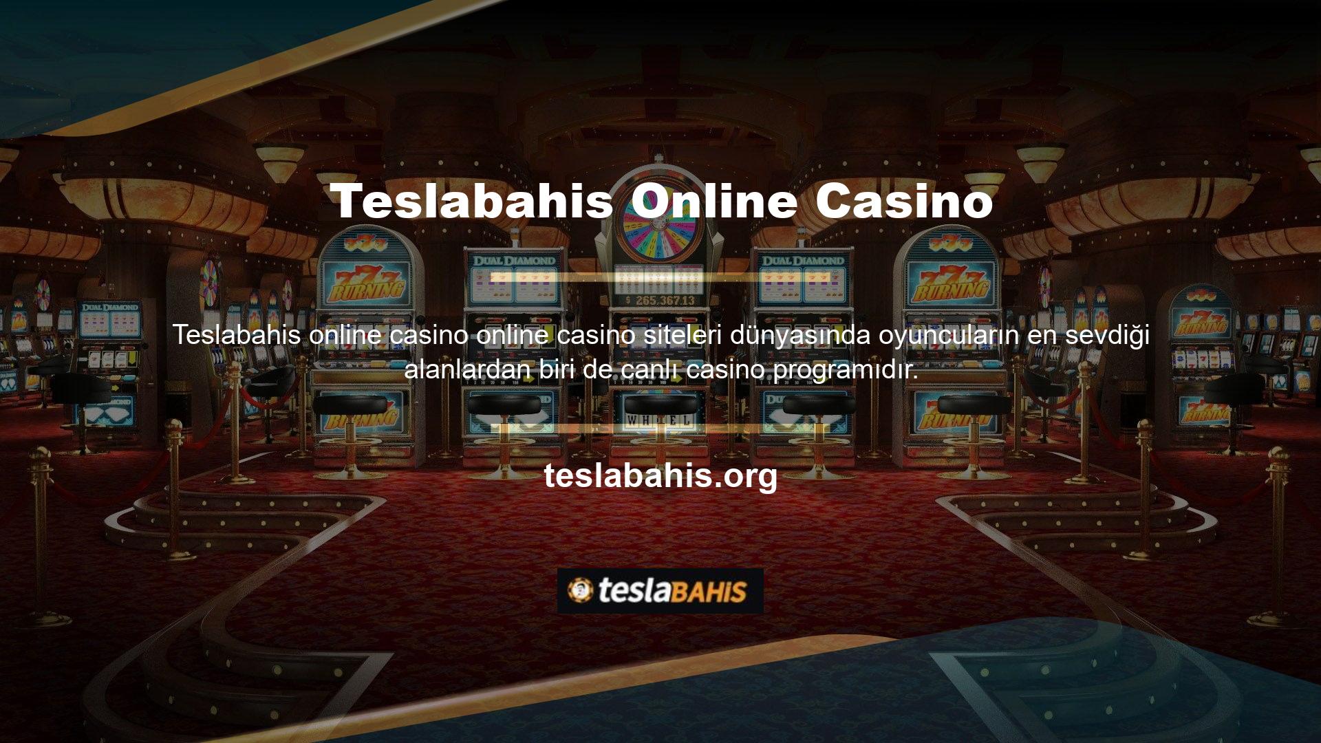 Canlı casino programları, gerçek rakiplere ve krupiyelere karşı bahis kategorileri sunar